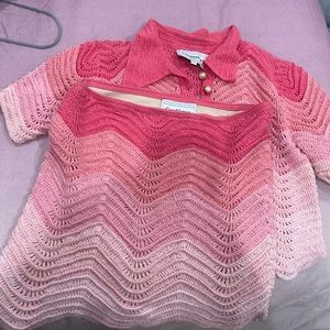 Pink Casablanca knit shirt